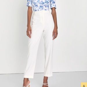 High waisted trousers